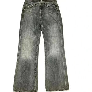 Vtg Y2K 7 For All Mankind Low Rise Bootcut Denim Jeans Size 30 Casual Cotton USA